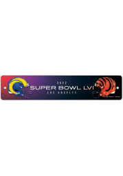 Los Angeles Rams Super Bowl LVI Dueling 3.75x19 Sign