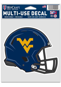 West Virginia Mountaineers 3.75x5 Auto Decal - Navy Blue