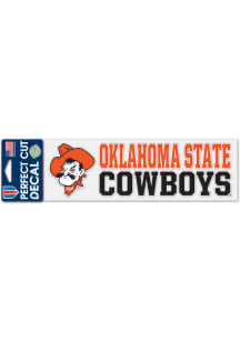 Oklahoma State Cowboys 3X10 Perfect Cut Auto Decal - Orange