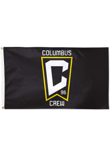 Columbus Crew 3x5 Black Silk Screen Grommet Flag