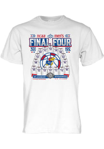 Kansas Jayhawks White 2022 Final Four s Short Sleeve T Shirt