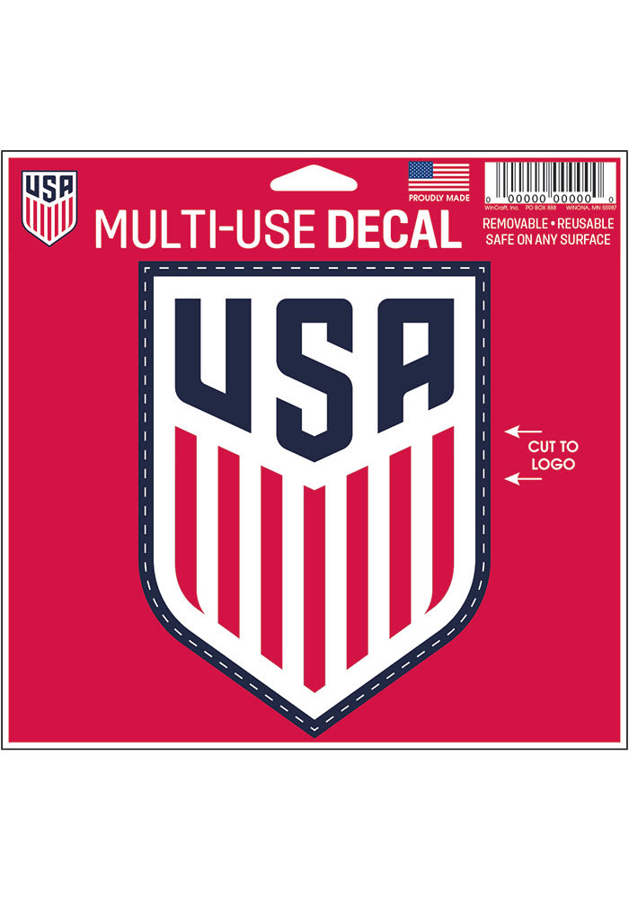 Team USA 5x6 Die Cut Auto Decal - Red