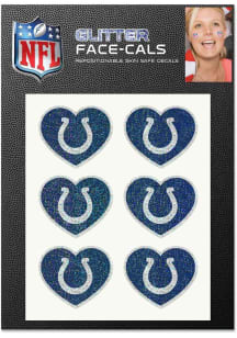 Indianapolis Colts Glitter Heart Tattoo