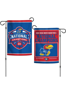 Kansas Jayhawks 2022 National Champs 2 Sided Garden Flag