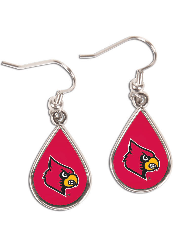 Louisville Cardinals Teardrop Womens Earrings