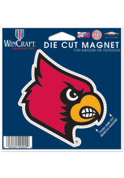 Louisville Cardinals 4.5x6 Die Cut Magnet