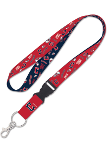 Cleveland Guardians Scattered Print Lanyard
