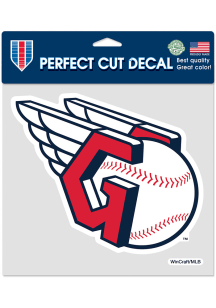 Cleveland Guardians 8x8 Perfect Cut Auto Decal - Red