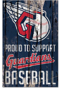 Cleveland Guardians 11x17 Proud Supporter Sign