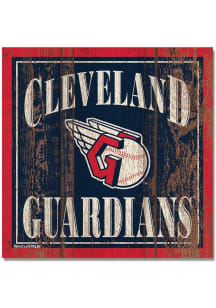 Cleveland Guardians 3x3 Wood Magnet