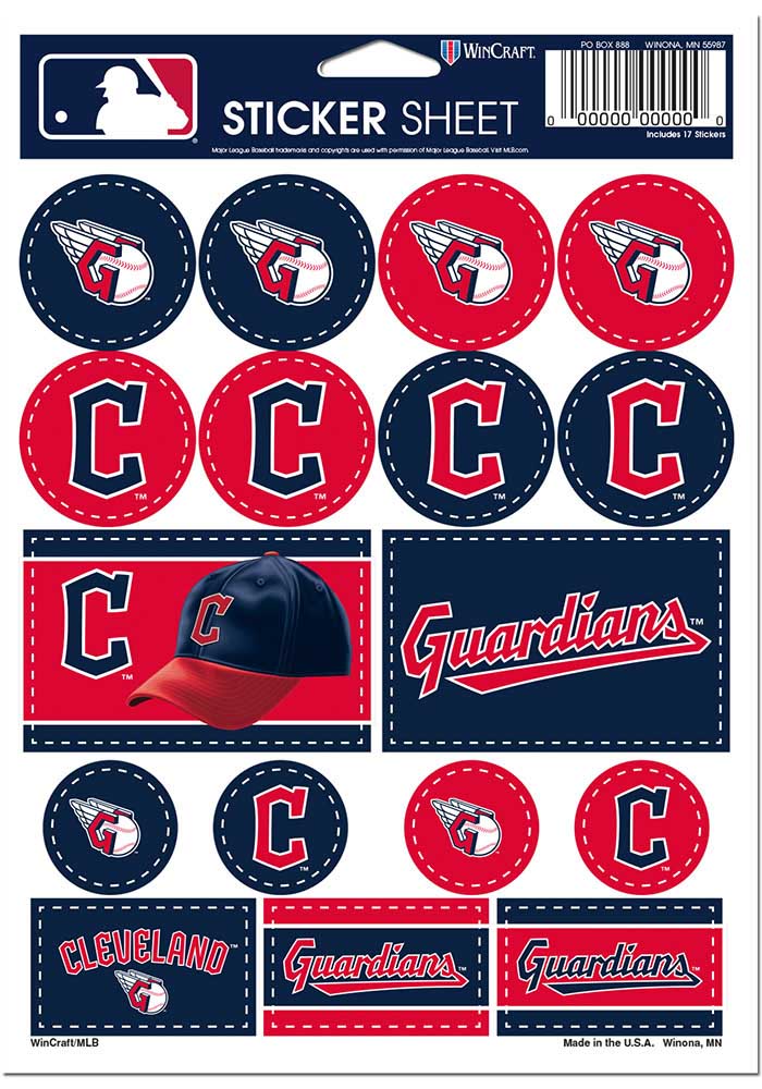 Cleveland Guardians 5x7 Stickers