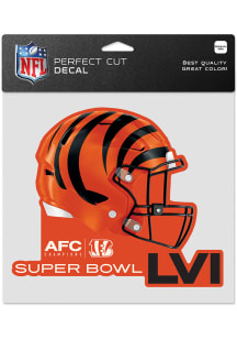 Cincinnati Bengals Super Bowl LVI Bound 8x8 Auto Decal - Orange