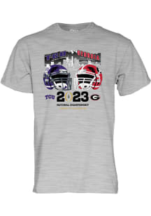 Georgia Bulldogs Grey 2022 National Champions Short Sleeve T Shirt