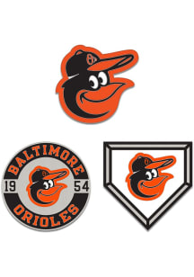 Baltimore Orioles Souvenir 3pk Enamel Pin - Orange