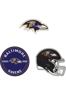 Baltimore Ravens 3pk Premium Acrylic Magnet