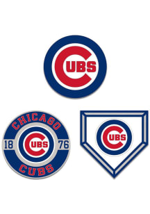 Chicago Cubs Souvenir 3pk Enamel Pin