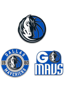 Dallas Mavericks Souvenir 3pk Enamel Pin