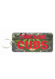 Chicago Cubs Rectangle Stadium Keychain