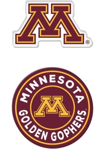 Maroon  Minnesota Golden Gophers 2pk Premium Acrylic Magnet