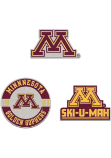 Minnesota Golden Gophers Souvenir 3pk Enamel Pin