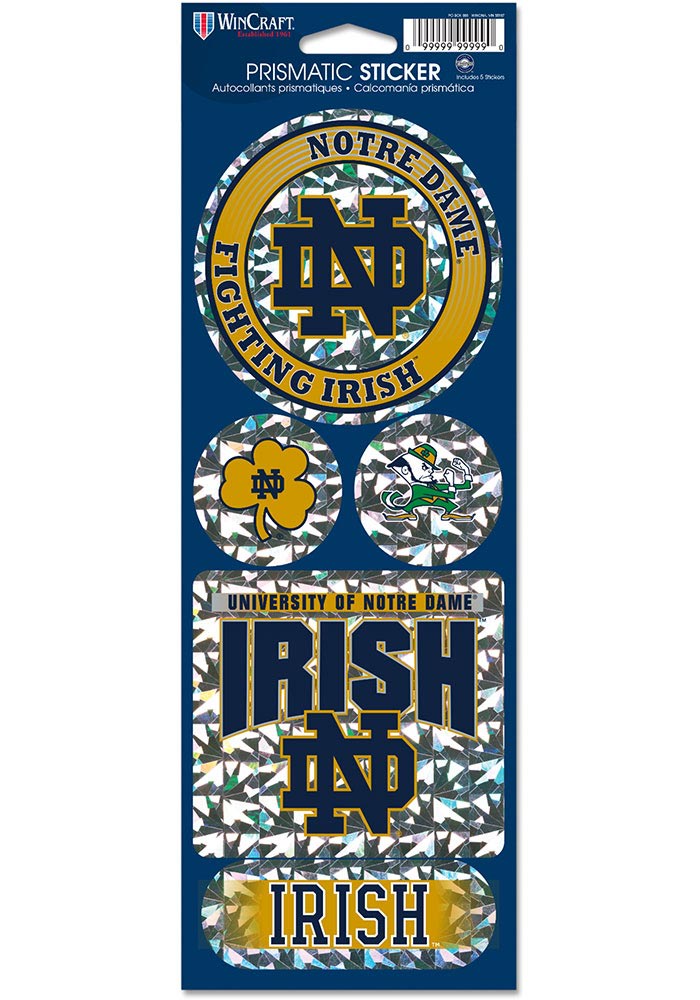 Notre Dame Fighting Irish Prismatic Stickers