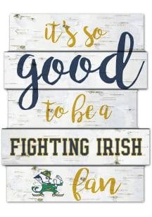 Notre Dame Fighting Irish Birch Wood Sign