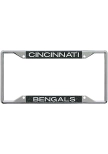 Cincinnati Bengals Black Glitter Background License Frame