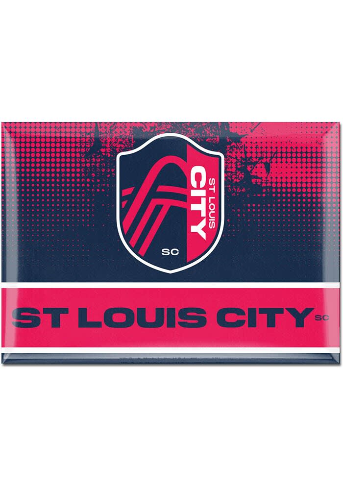 St Louis City SC 3x5 Red Silk Screen Grommet Flag