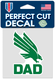 North Texas Mean Green Dad 4x4 Auto Decal - Green