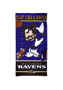 Baltimore Ravens Disney Spectra Beach Towel