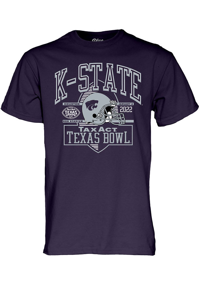 K-State Wildcats Purple 2021 Texas Bowl Bound Short Sleeve T Shirt
