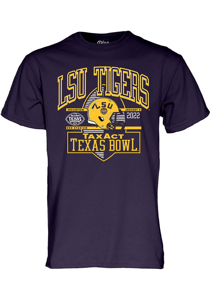 LSU Tigers Purple 2021 Texas Bowl Bound Short Sleeve T Shirt