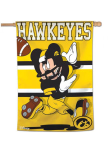 Yellow Iowa Hawkeyes 28x40 Disney Banner