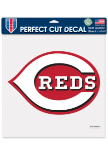 Cincinnati Reds 12x12 Auto Decal - Red