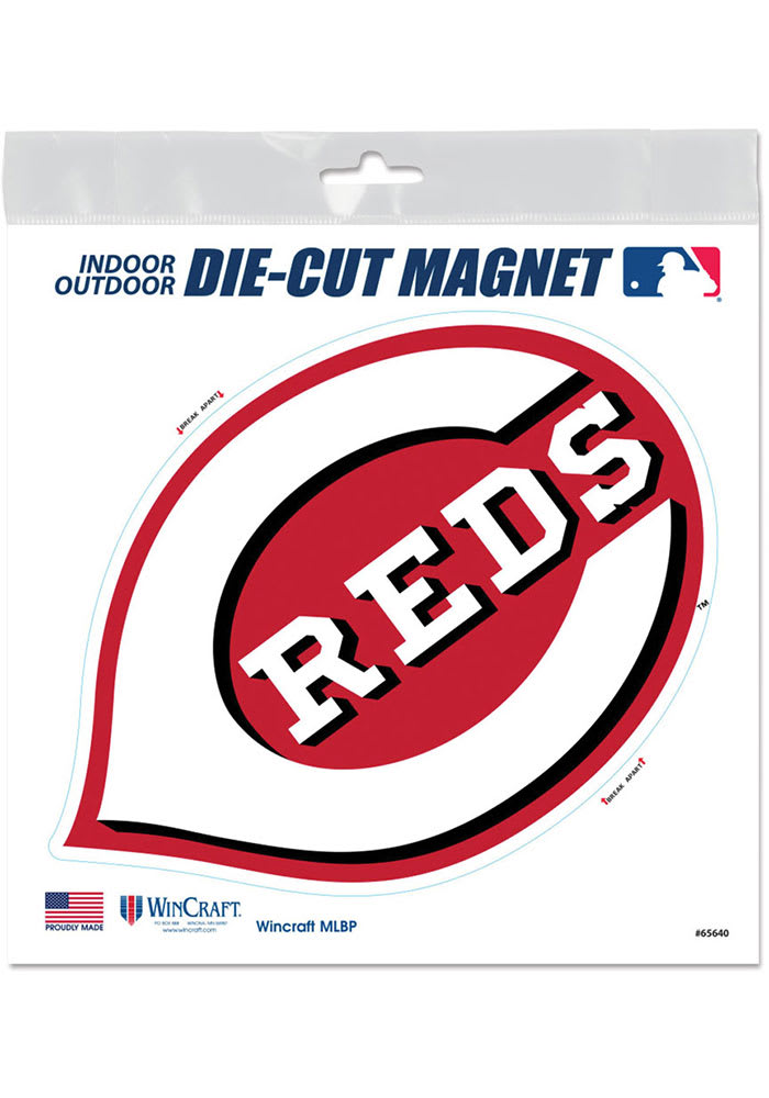 Cincinnati Reds 6x6 Car Magnet - Red