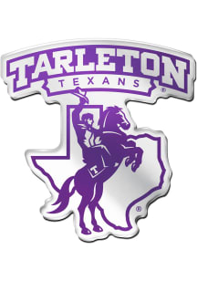 Tarleton State Texans State Shaped Car Emblem - Purple