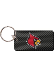 Louisville Cardinals Carbon Keychain