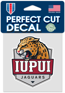 IUPUI Jaguars 4x4 Auto Decal - Red