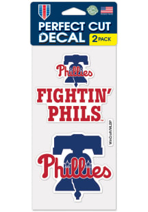 Philadelphia Phillies Slogan 2pk Auto Decal - Red