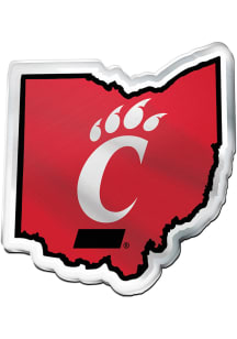 Cincinnati Bearcats State Shape Car Emblem -