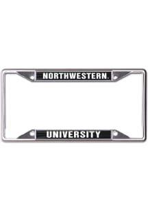 Northwestern Wildcats Metallic License Frame