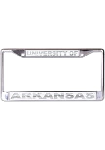Arkansas Razorbacks Frosted Metallic License Frame