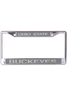 Ohio State Buckeyes Frosted Metallic License Frame