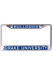 Drake Bulldogs Metallic Inlaid License Frame