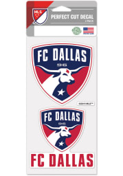 FC Dallas 4x4 2 Pack Auto Decal - Red