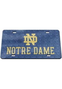 Notre Dame Fighting Irish Glitter Car Accessory License Plate