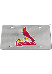St Louis Cardinals Glitter Car Accessory License Plate