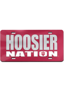 Indiana Hoosiers Acrylic Car Accessory License Plate
