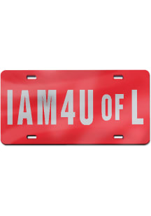 Louisville Cardinals Acrylic Car Accessory License Plate