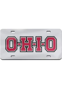 Ohio State Buckeyes Acrylic Car Accessory License Plate